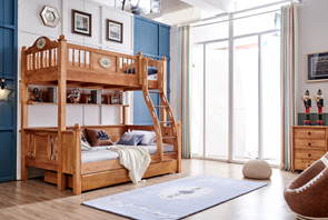 北欧小屋-BL61-1.2米/1.35米/1.5米双层床