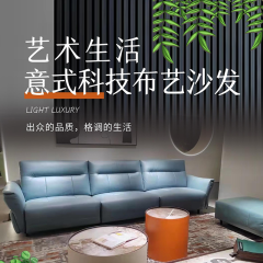 思库S－225现代简约 科技布组合沙发