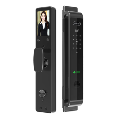 铭匠精雕智能指纹锁C8 家用电子锁全自动密码锁防盗门锁