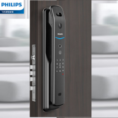 飞利浦（PHILIPS）智能门锁709FVP  指纹密码盗远程可视通话WiFi联网（人脸+大屏猫眼） 红古铜