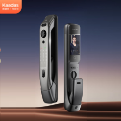 凯迪仕（KAADAS）智能门锁K20 Pro Max V2远程App可视猫眼 大屏3D人脸指纹 红古 铜