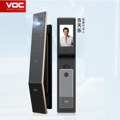 VOC掌心锁智能门锁指纹锁掌静脉人脸识别猫眼大屏密码锁全自动电子锁 掌心锁T11Max【掌静脉识别】