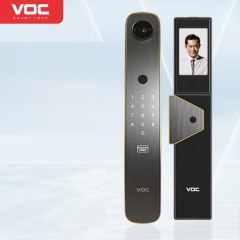 VOC 指纹锁智能门锁全自动3D人脸识别密码锁家用防盗电子锁T20MAX